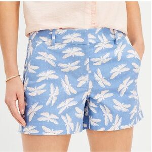 Loft Riviera Shorts in Butterfly Mellow Blue - Size 4